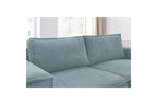 Compact fixed NIHAD corduroy corner sofa - Right-hand corner - BOBOCHIC - The Bradery