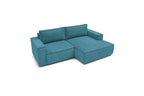 Compact fixed NIHAD corduroy corner sofa - Right-hand corner - BOBOCHIC - The Bradery