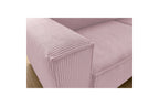 Compact fixed NIHAD corduroy corner sofa - Right-hand corner - BOBOCHIC - The Bradery