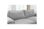 Compact fixed NIHAD corduroy corner sofa - Right-hand corner - BOBOCHIC - The Bradery