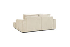 Compact fixed NIHAD corduroy corner sofa - Right-hand corner - BOBOCHIC - The Bradery