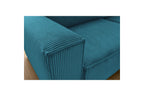 Compact fixed NIHAD corduroy corner sofa - Right-hand corner - BOBOCHIC - The Bradery