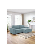 Compact fixed NIHAD corduroy corner sofa - Right-hand corner - BOBOCHIC - The Bradery