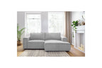 Compact fixed NIHAD corduroy corner sofa - Right-hand corner - BOBOCHIC - The Bradery