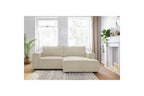 Compact fixed NIHAD corduroy corner sofa - Right-hand corner - BOBOCHIC - The Bradery