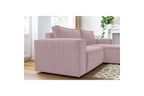 Compact fixed NIHAD corduroy corner sofa - Right-hand corner - BOBOCHIC - The Bradery