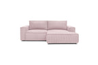 Compact fixed NIHAD corduroy corner sofa - Right-hand corner - BOBOCHIC - The Bradery
