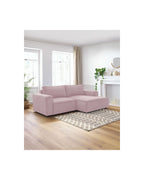 Compact fixed NIHAD corduroy corner sofa - Right-hand corner - BOBOCHIC - The Bradery