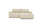 Compact fixed NIHAD corduroy corner sofa - Right-hand corner - BOBOCHIC - The Bradery