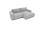 Compact fixed NIHAD corduroy corner sofa - Right-hand corner - BOBOCHIC - The Bradery