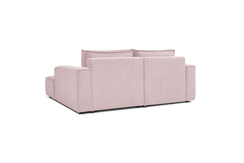 Compact fixed NIHAD corduroy corner sofa - Right-hand corner - BOBOCHIC - The Bradery