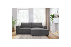 Compact fixed NIHAD corduroy corner sofa - Right-hand corner - BOBOCHIC - The Bradery