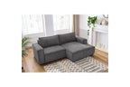 Compact fixed NIHAD corduroy corner sofa - Right-hand corner - BOBOCHIC - The Bradery
