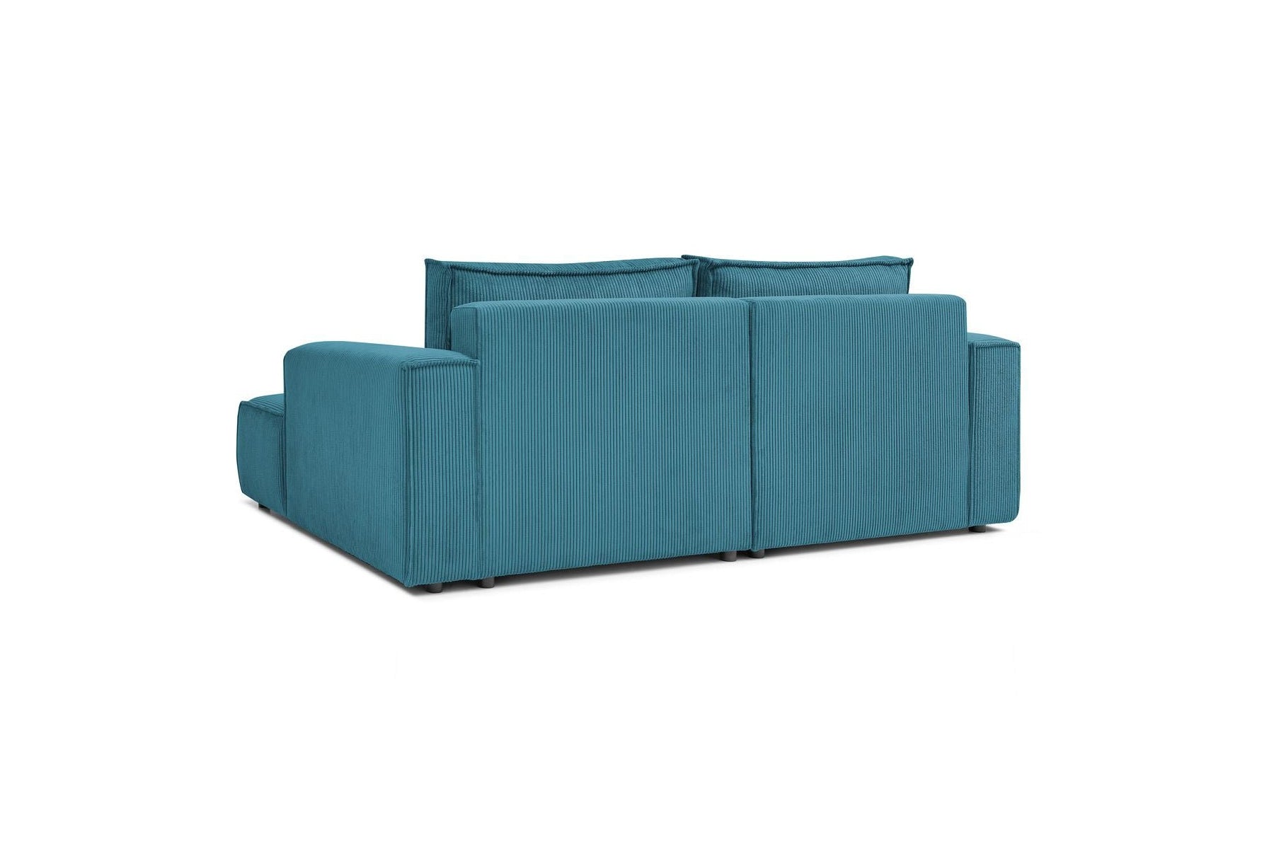 Compact fixed NIHAD corduroy corner sofa - Right-hand corner - BOBOCHIC - The Bradery