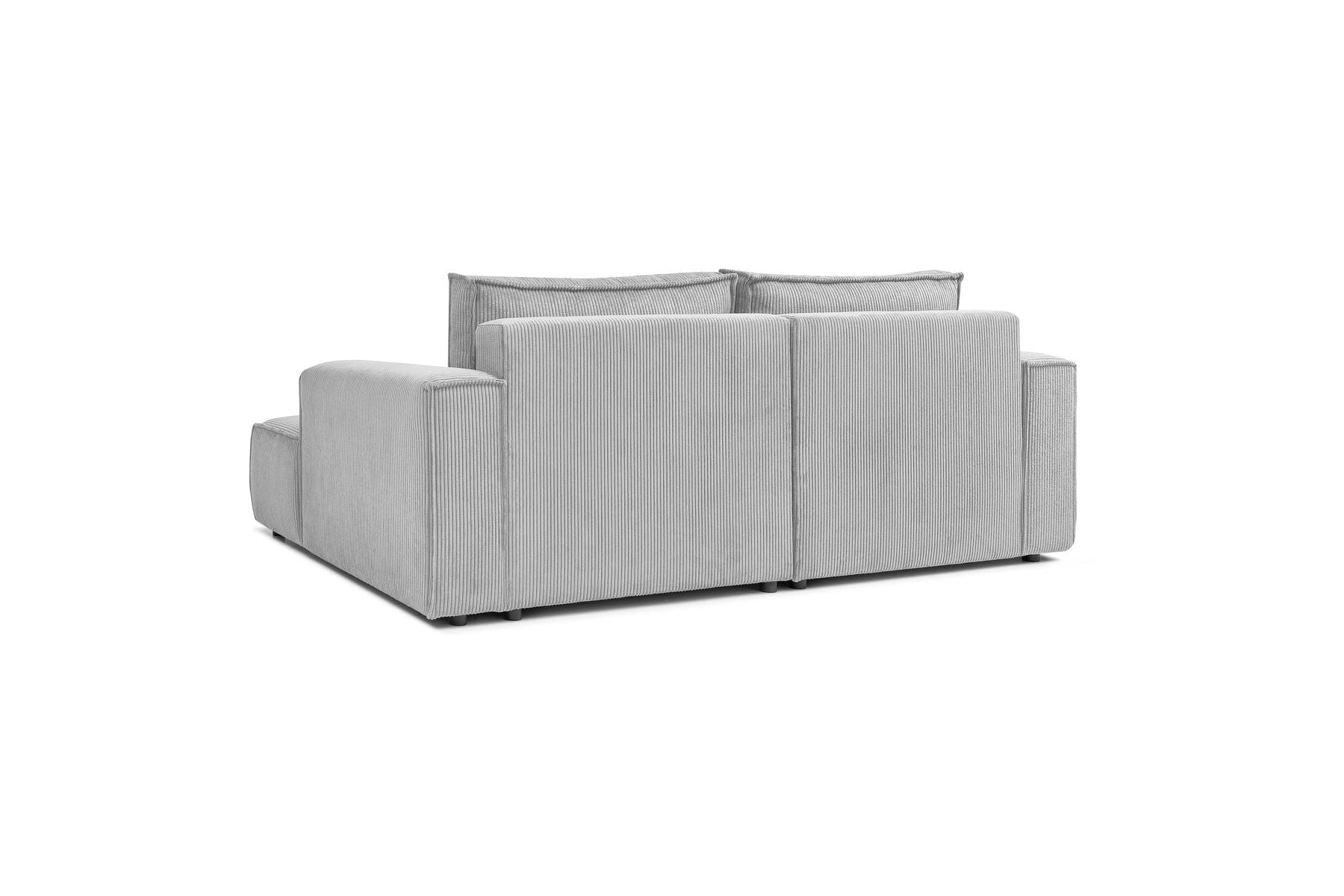 Compact fixed NIHAD corduroy corner sofa - Right-hand corner - BOBOCHIC - The Bradery