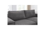 Compact fixed NIHAD corduroy corner sofa - Right-hand corner - BOBOCHIC - The Bradery