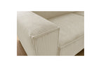Compact fixed NIHAD corduroy corner sofa - Right-hand corner - BOBOCHIC - The Bradery