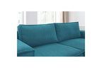 Compact fixed NIHAD corduroy corner sofa - Right-hand corner - BOBOCHIC - The Bradery