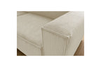 NIHAD compact fixed corner sofa in corduroy - Left-hand corner - BOBOCHIC - The Bradery