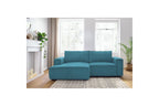 Compact fixed NIHAD corduroy corner sofa - Left-hand corner - BOBOCHIC - The Bradery