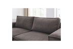 NIHAD compact fixed corner sofa in corduroy - Left-hand corner - BOBOCHIC - The Bradery