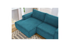 Compact fixed NIHAD corduroy corner sofa - Left-hand corner - BOBOCHIC - The Bradery