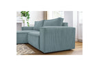 Compact fixed NIHAD corduroy corner sofa - Left-hand corner - BOBOCHIC - The Bradery