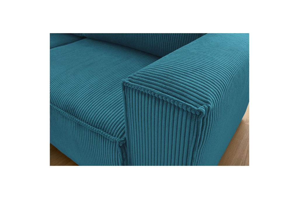 Compact fixed NIHAD corduroy corner sofa - Left-hand corner - BOBOCHIC - The Bradery