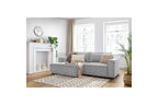 Compact fixed NIHAD corduroy corner sofa - Left-hand corner - BOBOCHIC - The Bradery