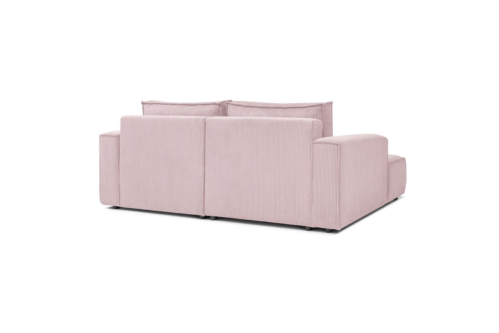 NIHAD compact fixed corner sofa in corduroy - Left-hand corner - BOBOCHIC - The Bradery