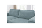 Compact fixed NIHAD corduroy corner sofa - Left-hand corner - BOBOCHIC - The Bradery