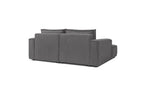 NIHAD compact fixed corner sofa in corduroy - Left-hand corner - BOBOCHIC - The Bradery