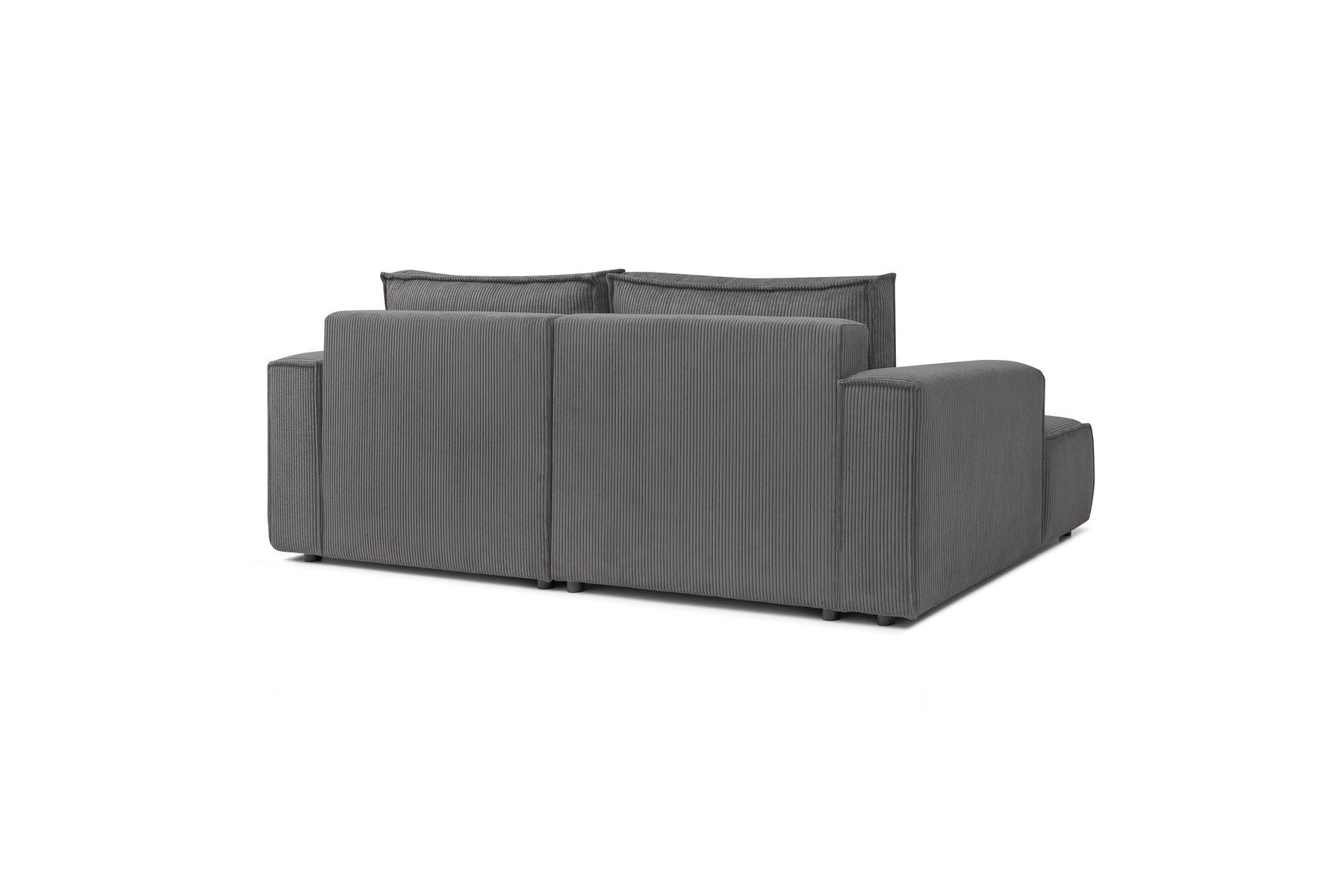 NIHAD compact fixed corner sofa in corduroy - Left-hand corner - BOBOCHIC - The Bradery