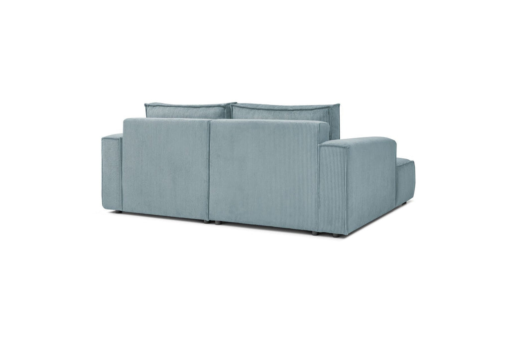 Compact fixed NIHAD corduroy corner sofa - Left-hand corner - BOBOCHIC - The Bradery