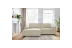 NIHAD compact fixed corner sofa in corduroy - Left-hand corner - BOBOCHIC - The Bradery