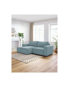 Compact fixed NIHAD corduroy corner sofa - Left-hand corner - BOBOCHIC - The Bradery