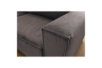 NIHAD compact fixed corner sofa in corduroy - Left-hand corner - BOBOCHIC - The Bradery