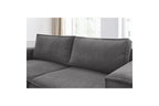 NIHAD compact fixed corner sofa in corduroy - Left-hand corner - BOBOCHIC - The Bradery