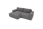 NIHAD compact fixed corner sofa in corduroy - Left-hand corner - BOBOCHIC - The Bradery