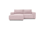 NIHAD compact fixed corner sofa in corduroy - Left-hand corner - BOBOCHIC - The Bradery