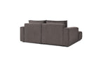 NIHAD compact fixed corner sofa in corduroy - Left-hand corner - BOBOCHIC - The Bradery