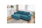 Compact fixed NIHAD corduroy corner sofa - Left-hand corner - BOBOCHIC - The Bradery