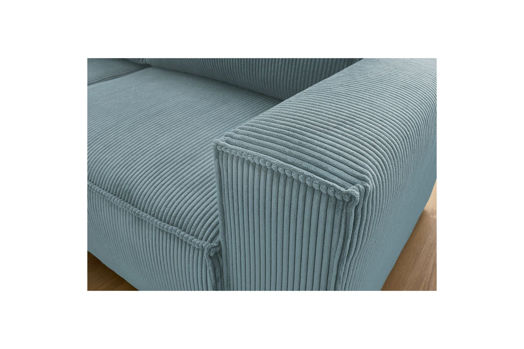 Compact fixed NIHAD corduroy corner sofa - Left-hand corner - BOBOCHIC - The Bradery
