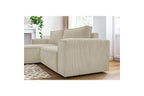 NIHAD compact fixed corner sofa in corduroy - Left-hand corner - BOBOCHIC - The Bradery