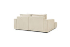NIHAD compact fixed corner sofa in corduroy - Left-hand corner - BOBOCHIC - The Bradery