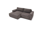 NIHAD compact fixed corner sofa in corduroy - Left-hand corner - BOBOCHIC - The Bradery