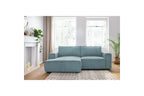 Compact fixed NIHAD corduroy corner sofa - Left-hand corner - BOBOCHIC - The Bradery