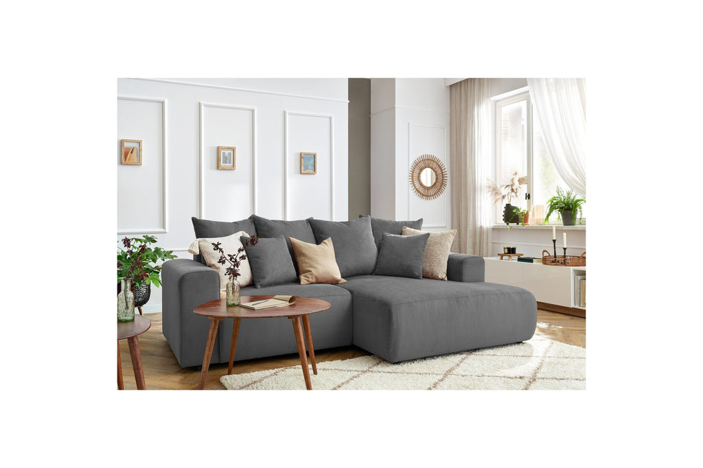 Fixed corner sofa ENJOY Corduroy - Right angle - BOBOCHIC -The Bradery