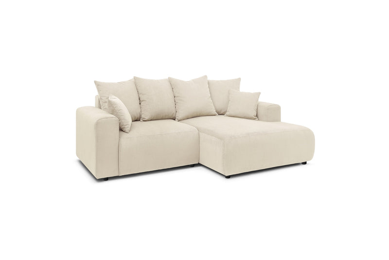 Canapé d'angle fixe ENJOY Velours côtelé - Angle droit - BOBOCHIC - The Bradery