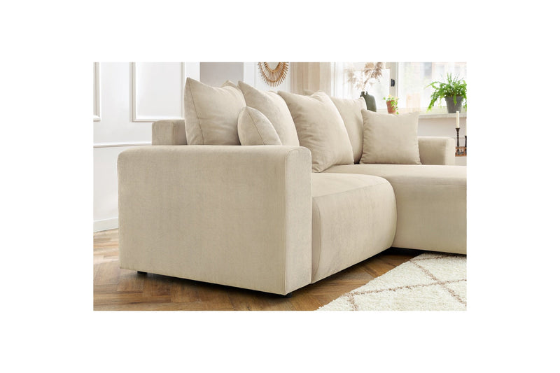 Canapé d'angle fixe ENJOY Velours côtelé - Angle droit - BOBOCHIC - The Bradery